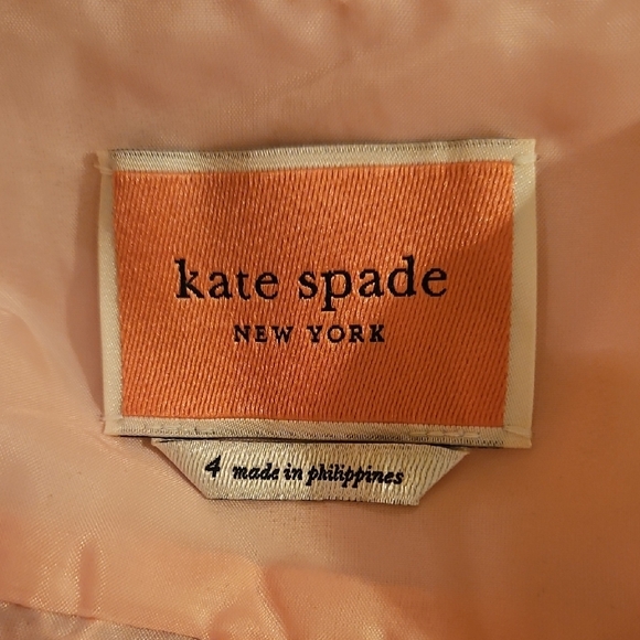 kate spade Pink Lace Long-Sleeve Shirt Dress with White Collar & Pockets - Picture 7 of 7